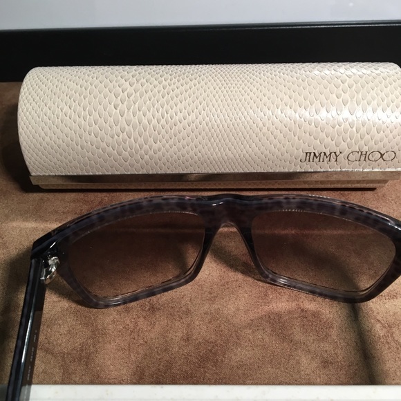 JIMMY CHOO NIB AUTHENTIC LUXURIOUS BROWN PRINT DESIGN SUNGLASSES main image 13